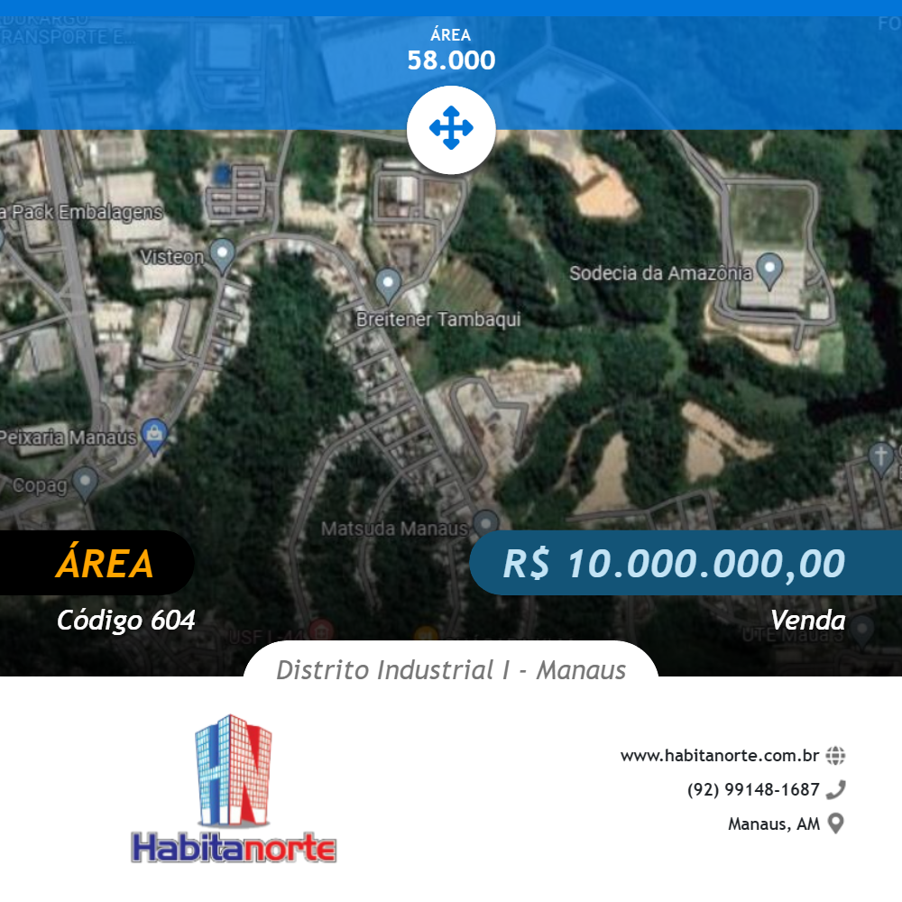 DISTRITO INDUSTRIAL VENDA DE TERRENO COM 58.000M² PRÓXIMO A VARIAS FÁBRICAS