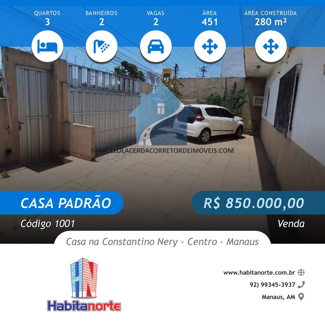 CASA NA AVENIDA CONSTANTINO NERY - CENTRO