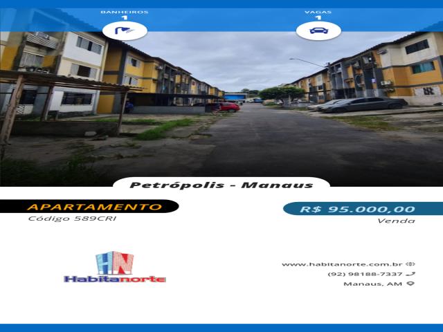 #589CRI - Apartamento para Venda em Manaus - AM - 1