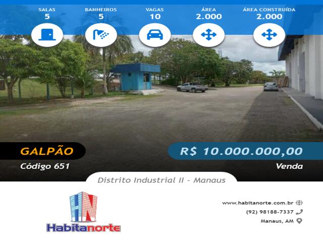 Venda em Distrito Industrial II - Manaus