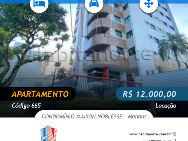 #665 - Apartamento para Locação em Manaus - AM - 1