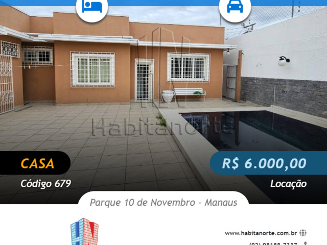 #679 - Casa Padrão para Locação em Manaus - AM - 1