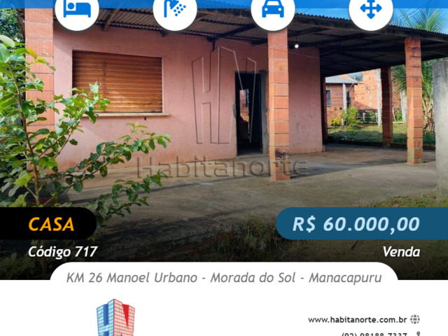 #717 - Casa Padrão para Venda em Manacapuru - AM - 1
