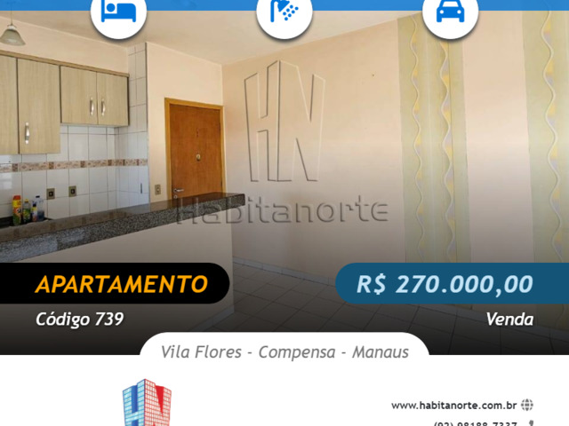 #739 - Apartamento para Venda em Manaus - AM - 1