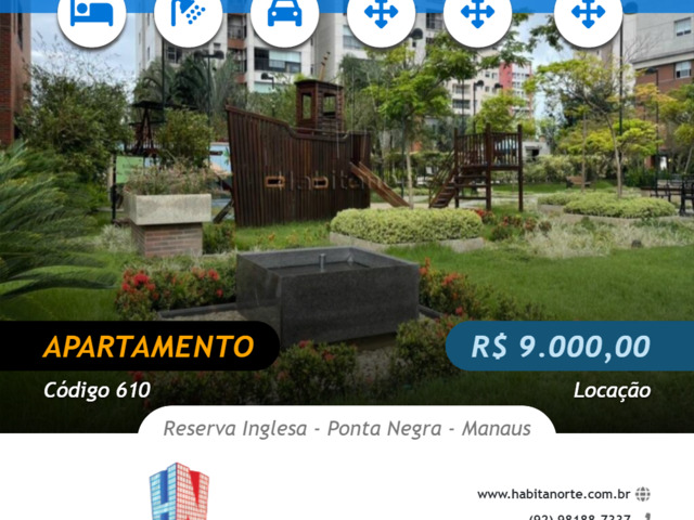 #610 - Apartamento para Locação em Manaus - AM - 1