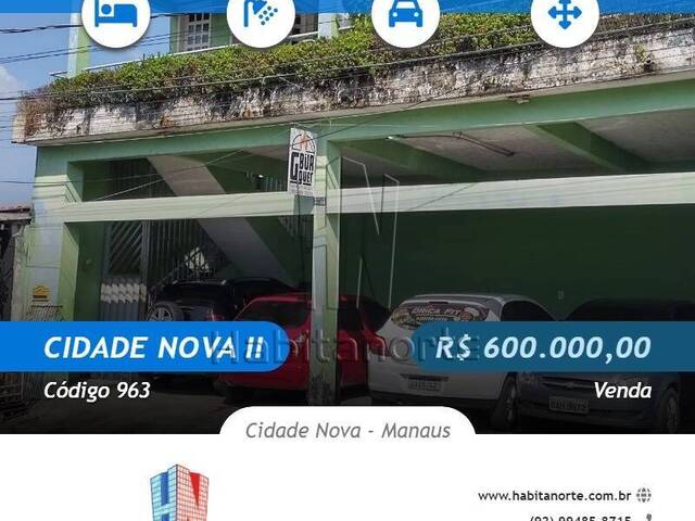 #963 - Casa Padrão para Venda em Manaus - AM - 1