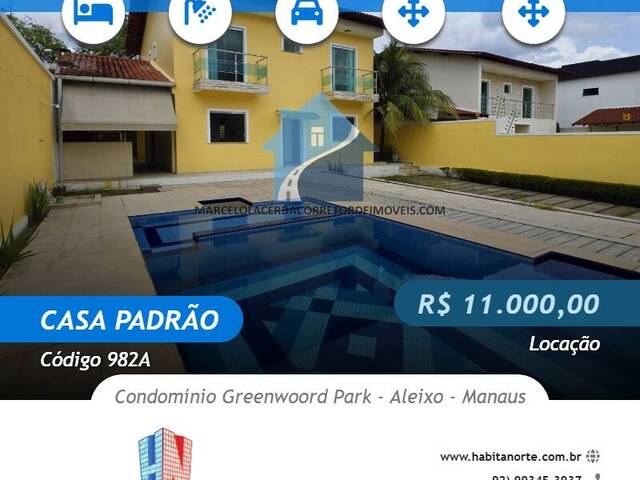 #982A - Casa Padrão para Locação em Manaus - AM - 1