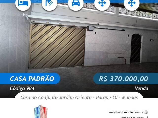 #984 - Casa Padrão para Venda em Manaus - AM - 1