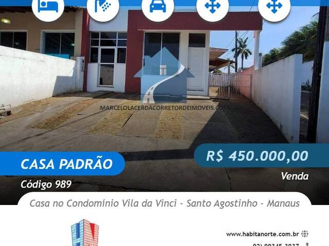 #989 - Casa Padrão para Venda em Manaus - AM