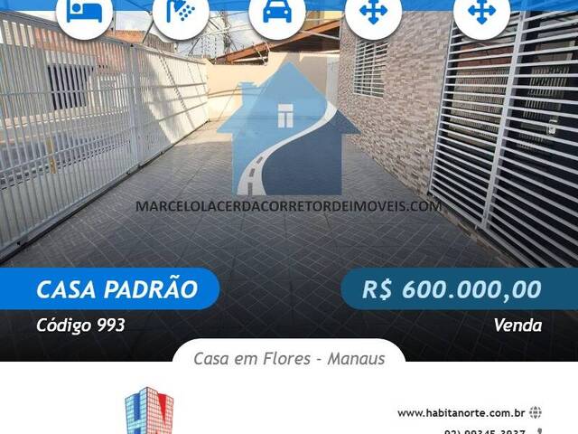 #993 - Casa Padrão para Venda em Manaus - AM - 1