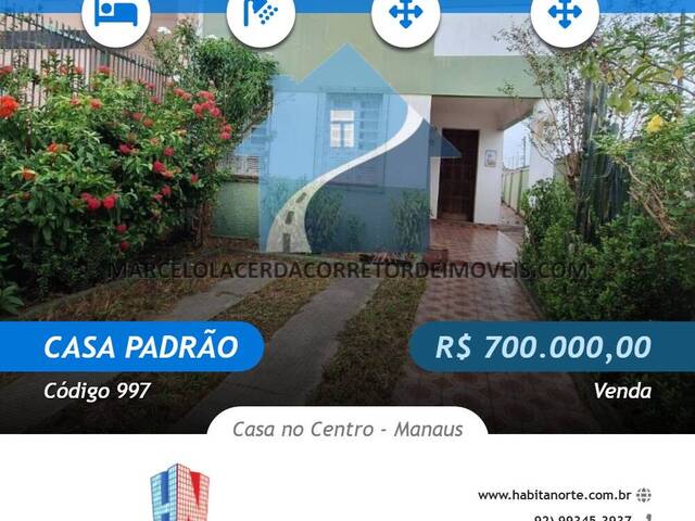 #997 - Casa Padrão para Venda em Manaus - AM - 1