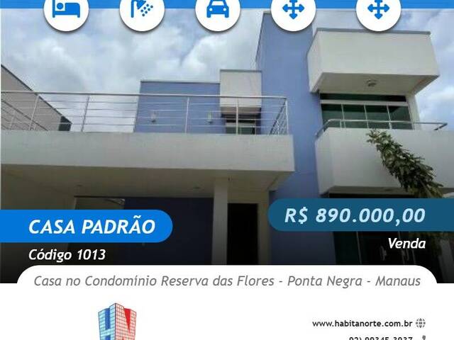 #1013 - Casa Padrão para Venda em Manaus - AM - 1