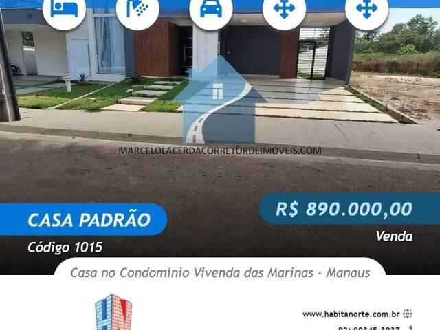 #1015 - Casa Padrão para Venda em Manaus - AM - 1