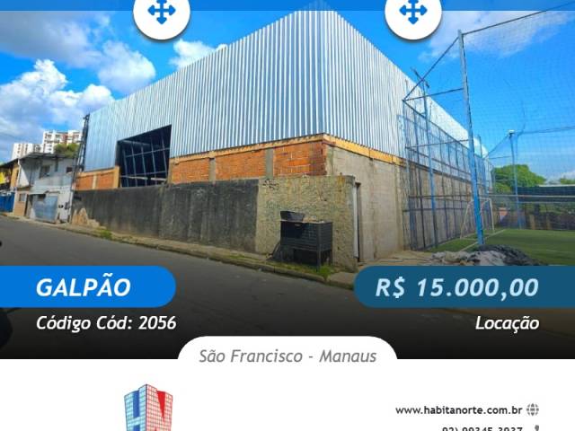 #Cód: 2056 - Galpão para Locação em Manaus - AM - 1