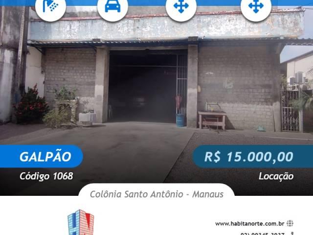 #1068 - Galpão para Locação em Manaus - AM - 1