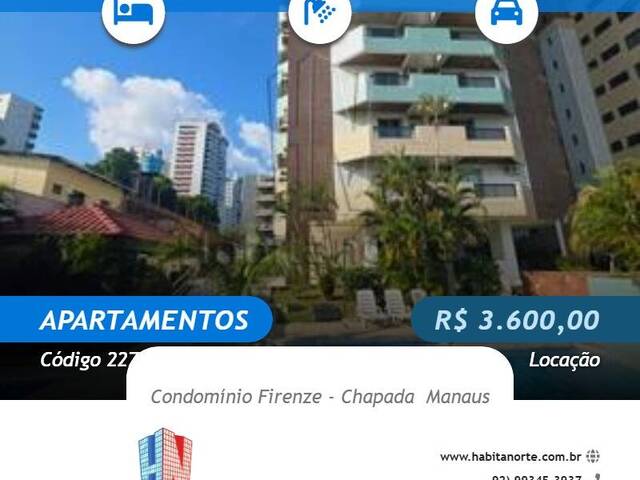 #2274 - Apartamentos para Locação em Manaus - AM - 1