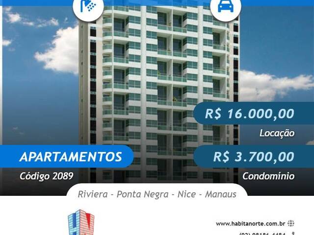 #2089 - Apartamentos para Locação em Manaus - AM