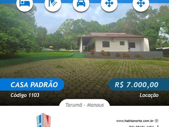 #1103 - Casa Padrão para Locação em Manaus - AM - 1