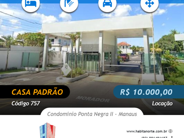 #759 - Casa Padrão para Locação em Manaus - AM - 1